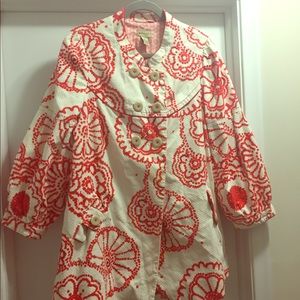 Anthropologie "Elevenses" brand Prada Coat